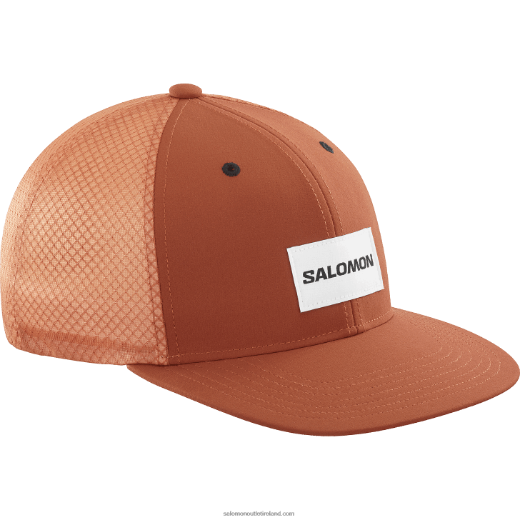 Burnt Henna 0600F420 Men's Flat Cap - Trucker Salomon