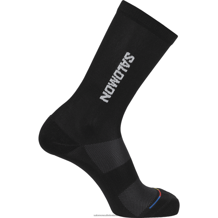 Black/White 0600F461 Men's Socks - 365 Crew Salomon