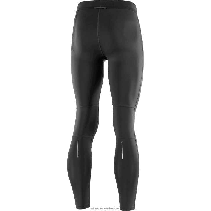 Deep Black 0600F253 Men's Tights - Cross Run Salomon