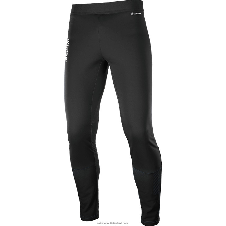 Deep Black 0600F255 Men's Tights - Gore-Tex Infinium Windstopper Salomon