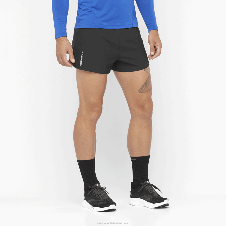 Black 0600F267 Men's Shorts - Cross 3 Salomon