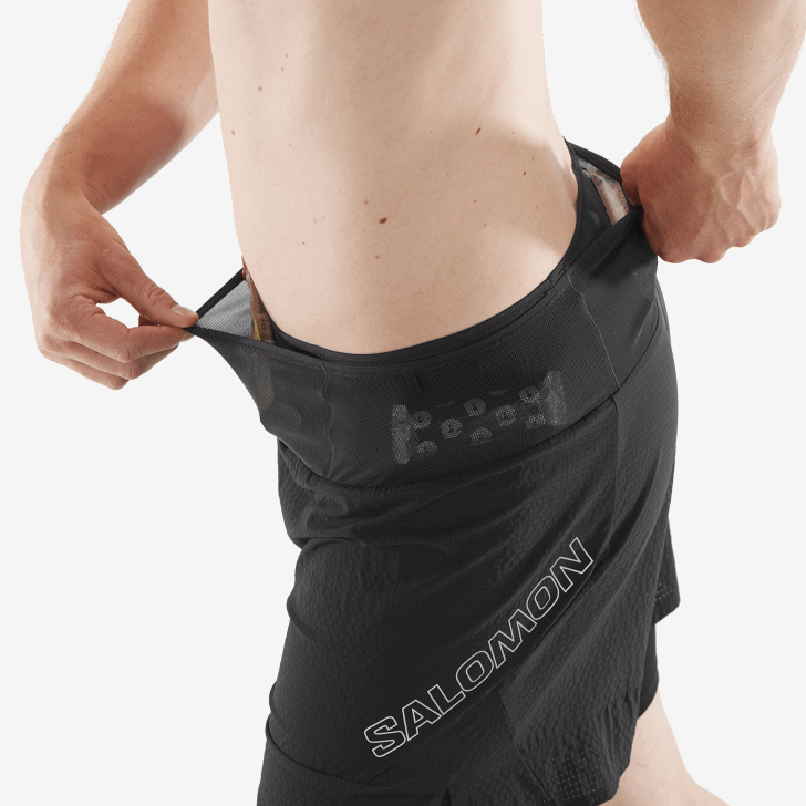Deep Black 0600F292 Men's Shorts - Sense Aero 2In1 Salomon