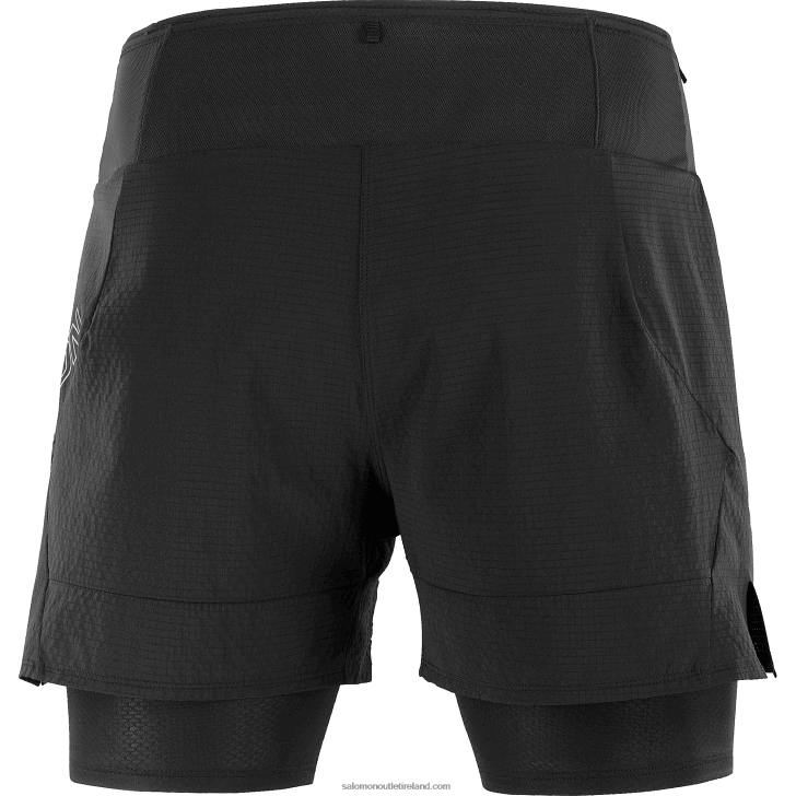 Deep Black 0600F292 Men's Shorts - Sense Aero 2In1 Salomon