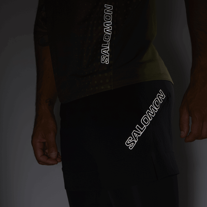 Deep Black 0600F292 Men's Shorts - Sense Aero 2In1 Salomon