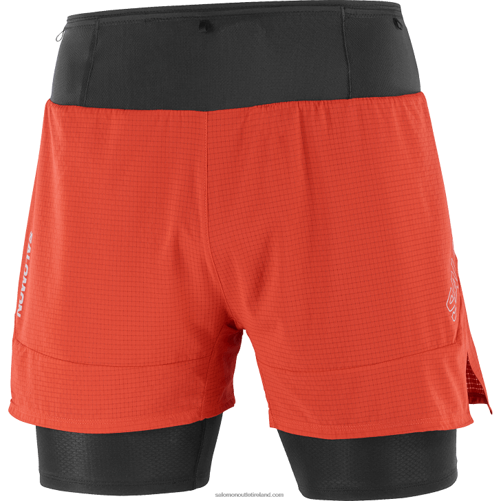 Fiery Red 0600F293 Men's Shorts - Sense Aero 2In1 Salomon