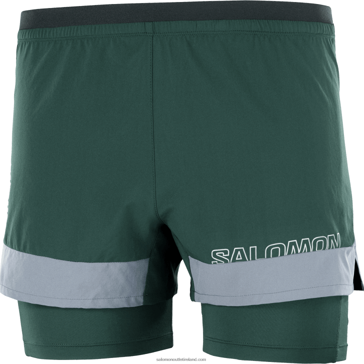 Ponderosa Pine/Quiet Shade 0600F282 Men's Shorts - Cross 2In1 Salomon