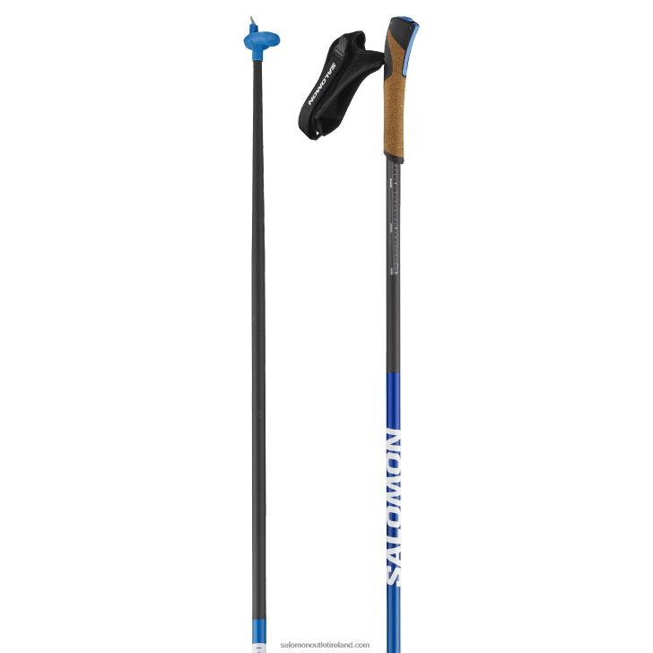 Race Blue 0600F728 Men's Skating Classic Nordic Poles - S/Lab Carbon Click Kit Salomon