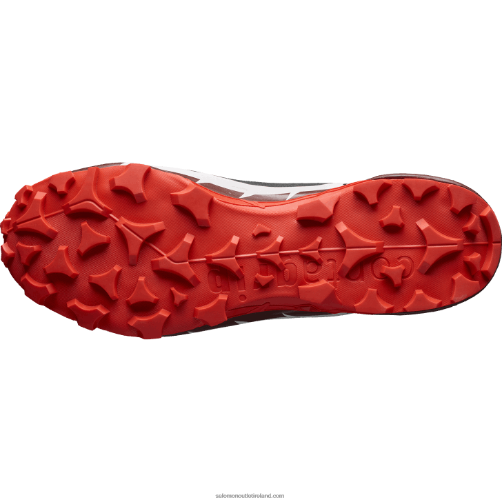 Black/Bitter Chocolate/Fiery Red 0600F34 Men's Hiking Boots - Cross Hike 2 Mid Gore-Tex Salomon