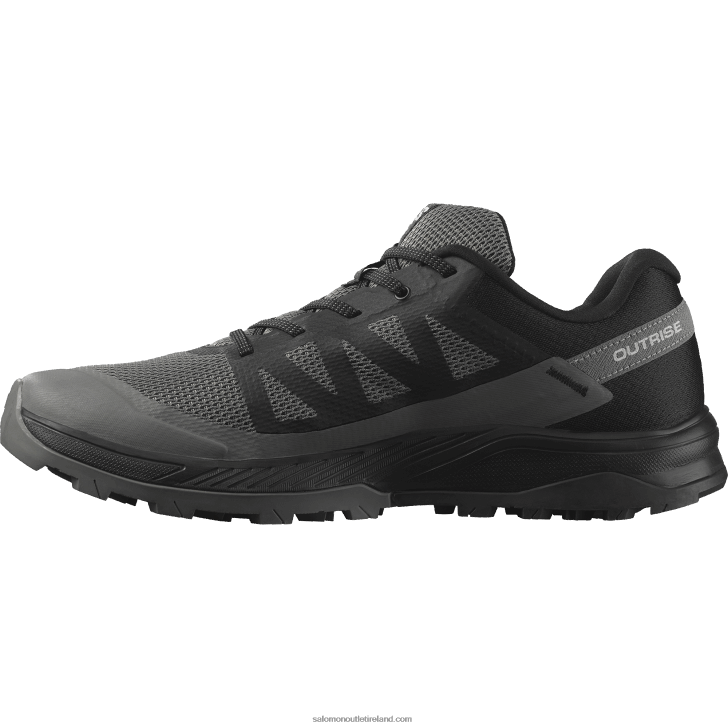 Black/Pewter 0600F22 Men's Hiking Shoes - Outrise Salomon