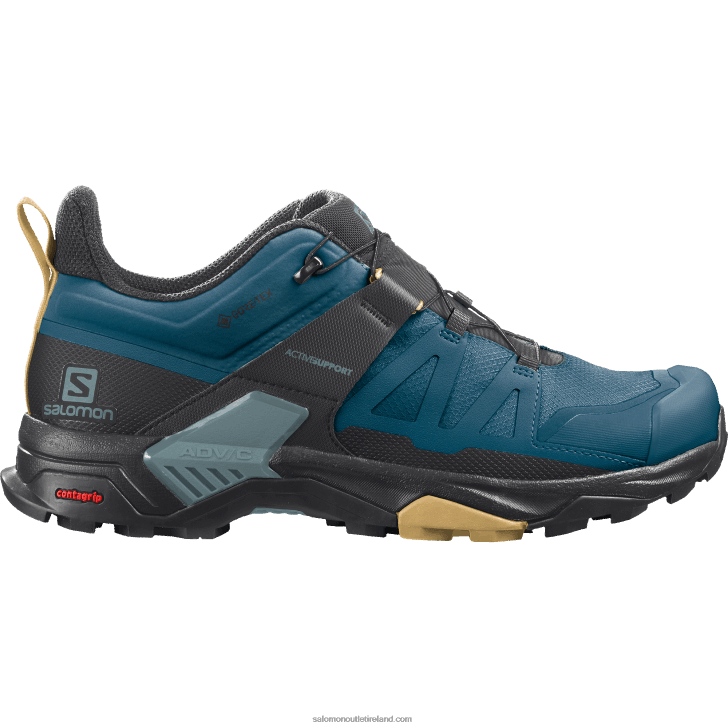 Legion Blue/Black/Fall Leaf 0600F17 Men's Hiking Shoes - X Ultra 4 Gore-Tex Salomon