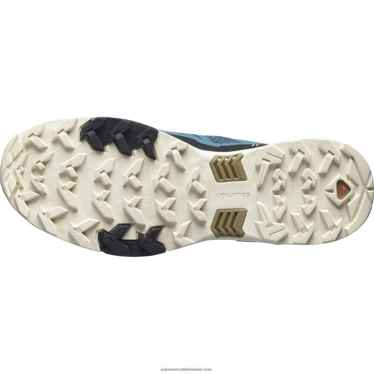 Mallard Blue/Bleached Sand/Bronze Brown 0600F25 Men's Hiking Shoes - X Ultra 4 Salomon