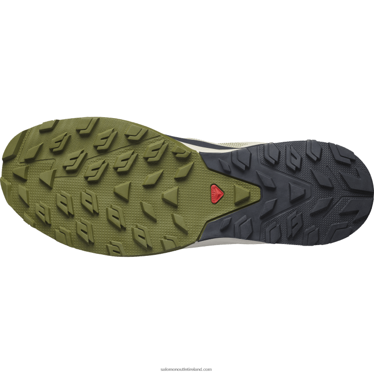 Moss Gray/Olive Night/Sugar Almond 0600F54 Men's Hiking Shoes - Outrise Clima Waterproof Salomon