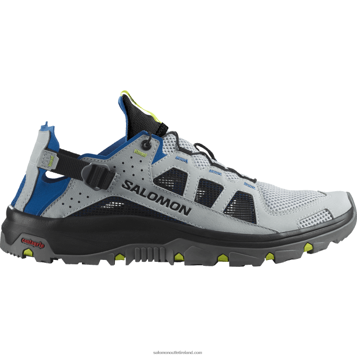 Pearl Blue/Lapis Blue/Safety Yellow 0600F1 Men's Water Shoes - Techamphibian 5 Salomon
