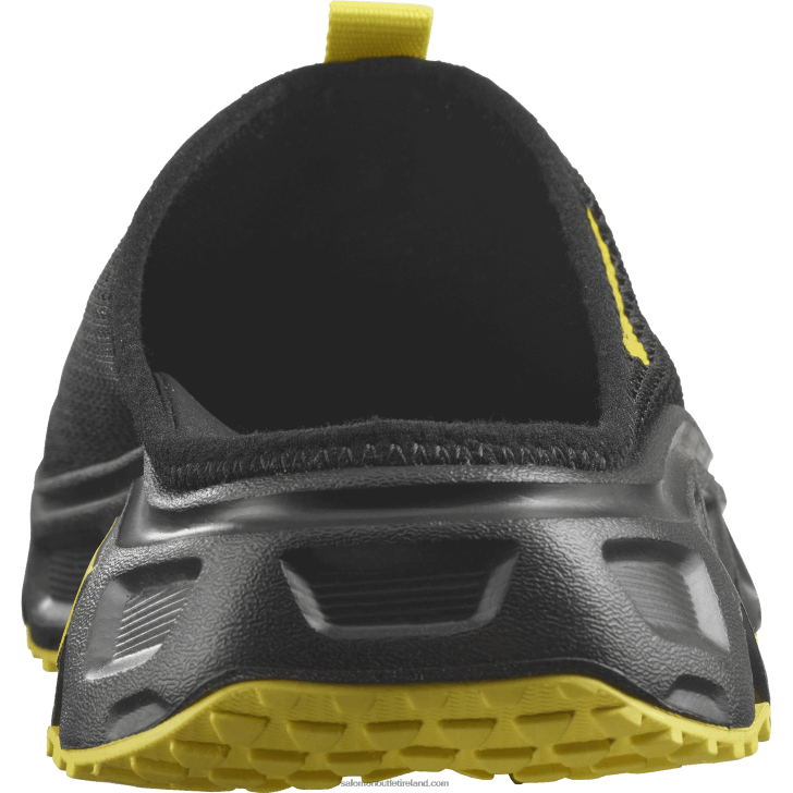 Black/Buttercup 0600F1488 Men's Recovery Shoes - Reelax Slide 6.0 Salomon