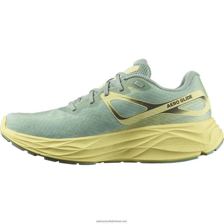 Granite Green/Yellow Iris/White 0600F1062 Men's Running Shoes - Aero Glide Salomon