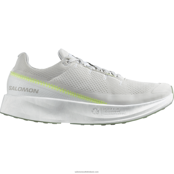 White/Lunar Rock/Safety Yellow 0600F1069 Men's Running Shoes - Index 02 Salomon