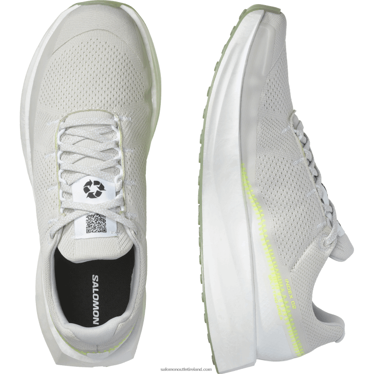 White/Lunar Rock/Safety Yellow 0600F1069 Men's Running Shoes - Index 02 Salomon