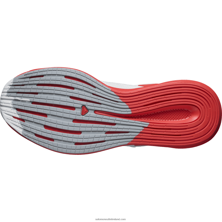 White/Poppy Red/Blazing Orange 0600F1075 Men's Running Shoes - Spectur Salomon