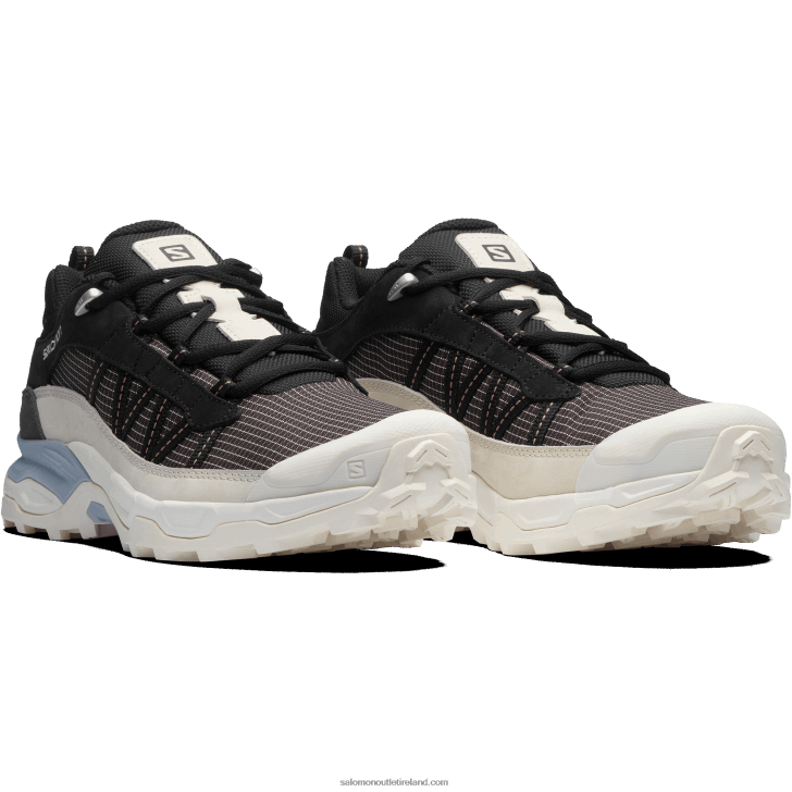 Chocolate Plum/Vanilla Ice/Zen Blue 0600F173 Men's Sportstyle Shoes - Shelter Low Leather Salomon