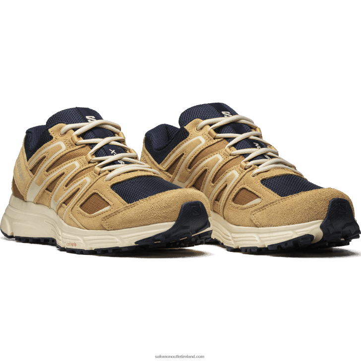 Dark Sapphire/Taffy/Rubber 0600F164 Men's Sportstyle Shoes - X-Mission 4 Suede Salomon
