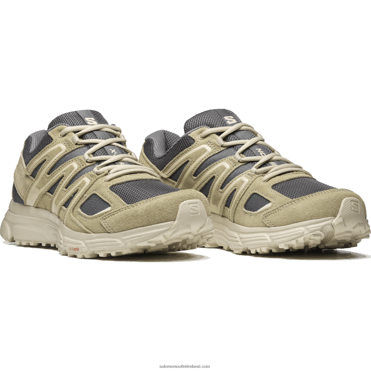 Pewter/Moss Gray/Moth 0600F167 Men's Sportstyle Shoes - X-Mission 4 Suede Salomon