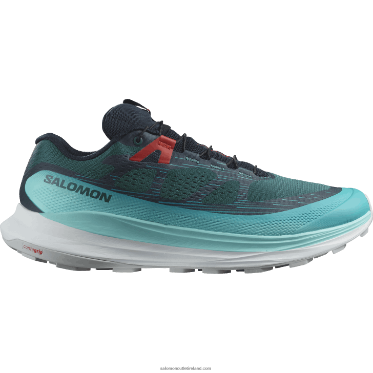 Atlantic Deep/Blue Radiance/Fiery Red 0600F1438 Men's Trail Running Shoes - Ultra Glide 2 Salomon