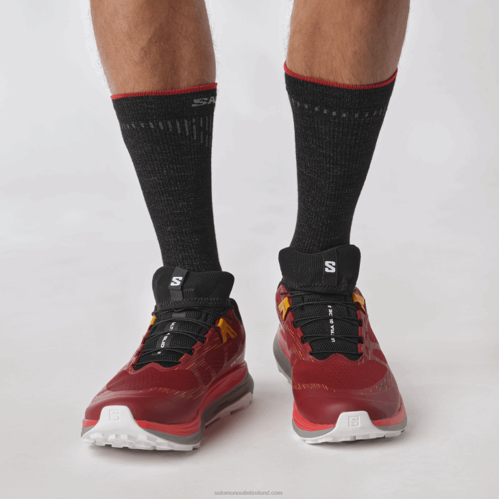 Biking Red/Frost Gray/Turmeric 0600F1442 Men's Trail Running Shoes - Ultra Glide 2 Gore-Tex Salomon