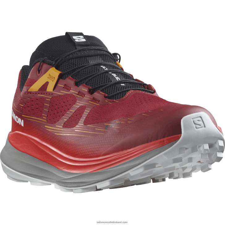 Biking Red/Frost Gray/Turmeric 0600F1442 Men's Trail Running Shoes - Ultra Glide 2 Gore-Tex Salomon