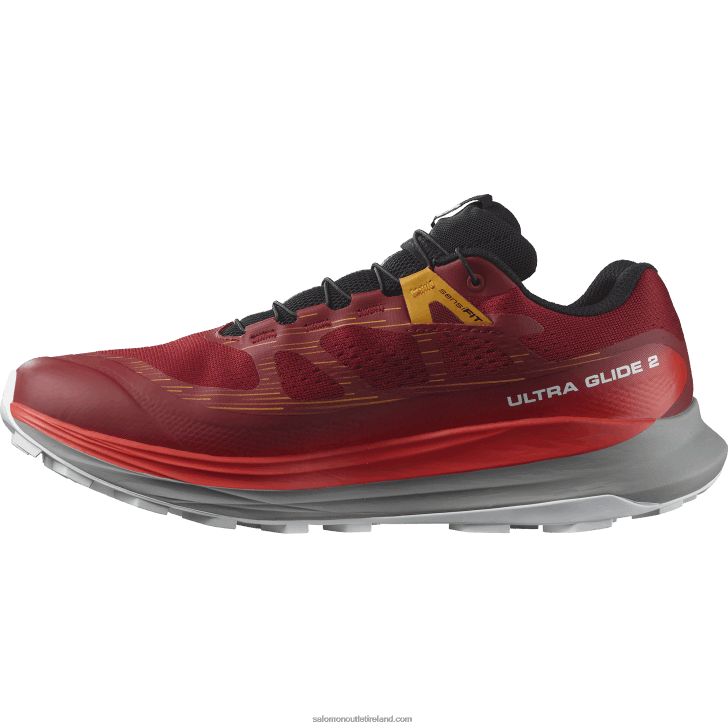 Biking Red/Frost Gray/Turmeric 0600F1442 Men's Trail Running Shoes - Ultra Glide 2 Gore-Tex Salomon