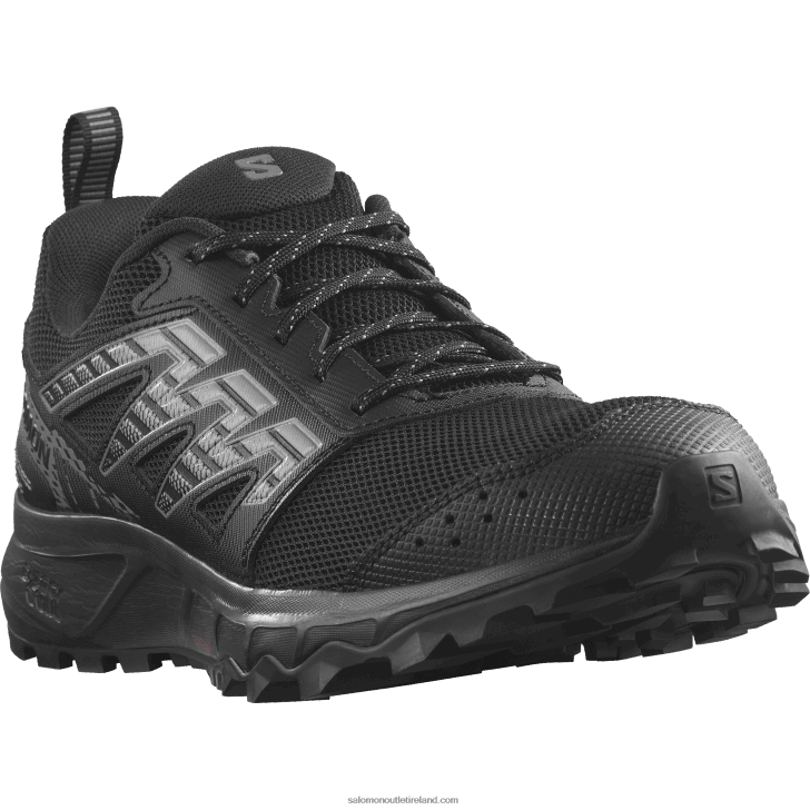 Black/Pewter/Frost Gray 0600F1486 Men's Running Shoes - Wander Salomon