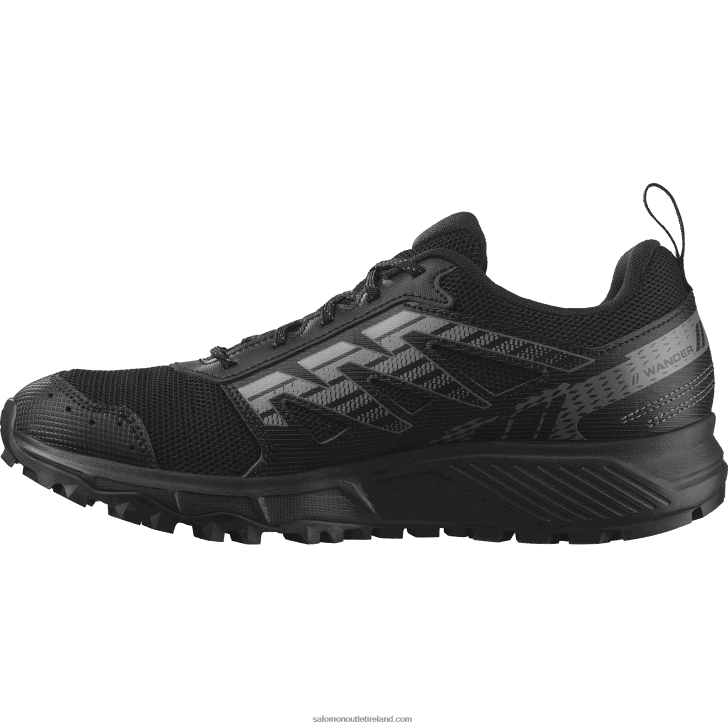 Black/Pewter/Frost Gray 0600F1486 Men's Running Shoes - Wander Salomon