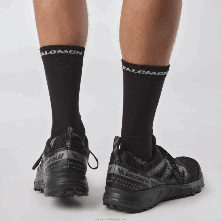 Black/Pewter/Frost Gray 0600F1486 Men's Running Shoes - Wander Salomon