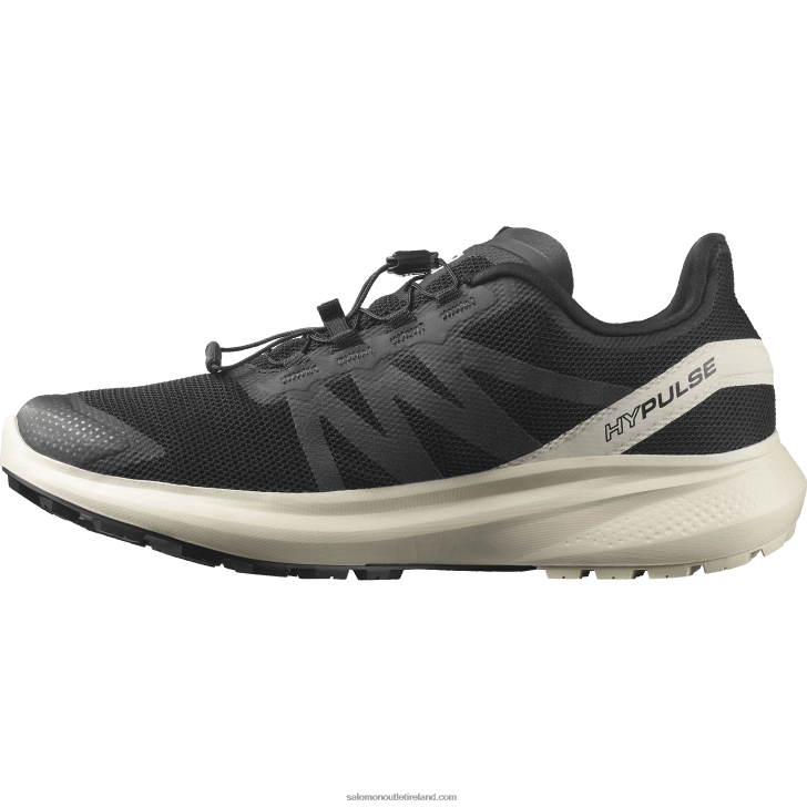 Black/Rainy Day 0600F1485 Men's Trail Running Shoes - Hypulse Salomon