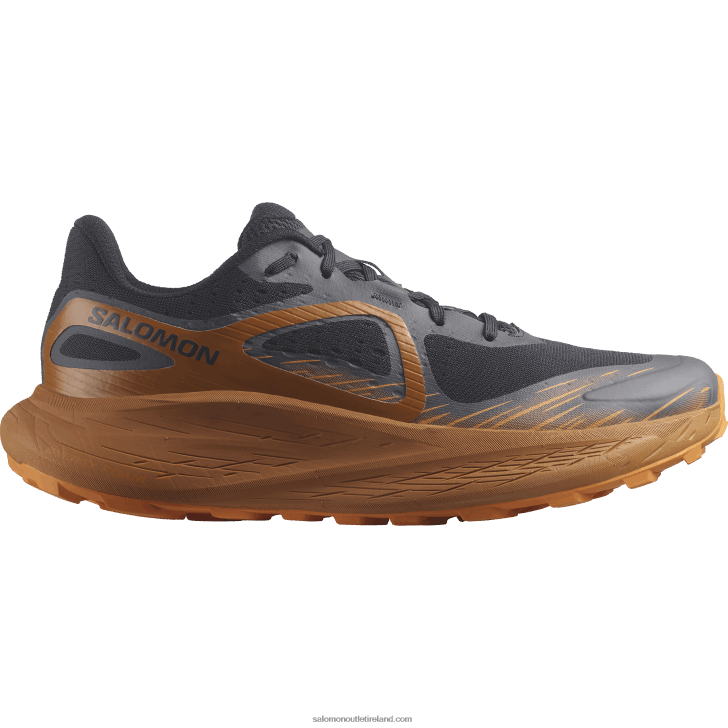 Dark Sapphire/Sugar Almond/Orange Pepper 0600F1447 Men's Trail Running Shoes - Glide Max Tr Salomon