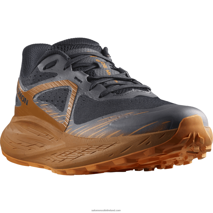 Dark Sapphire/Sugar Almond/Orange Pepper 0600F1447 Men's Trail Running Shoes - Glide Max Tr Salomon