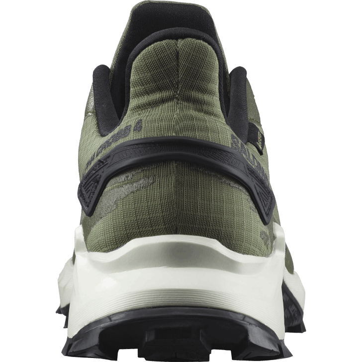 Deep Lichen Green/Vanilla Ice/Olive Night 0600F1476 Men's Trail Running Shoes - Alphacross 4 Gore-Tex Salomon