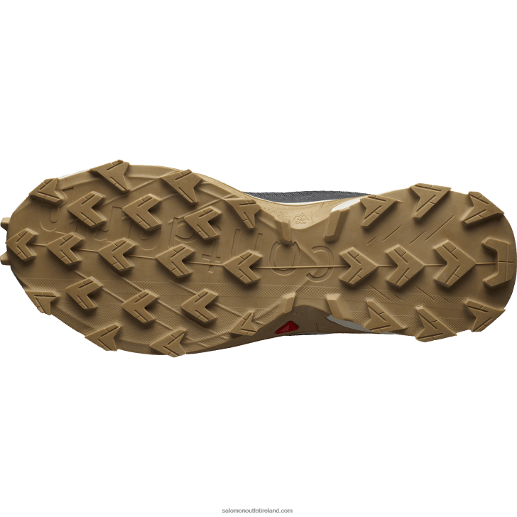 Ebony/Rainy Day/Phantom 0600F1483 Men's Trail Running Shoes - Alphacross 4 Salomon