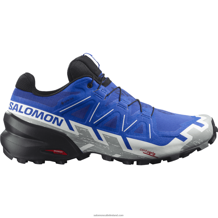 Nautical Blue/Black/White 0600F1467 Men's Trail Running Shoes - Speedcross 6 Gore-Tex Salomon