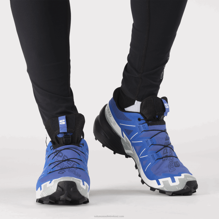Nautical Blue/Black/White 0600F1467 Men's Trail Running Shoes - Speedcross 6 Gore-Tex Salomon