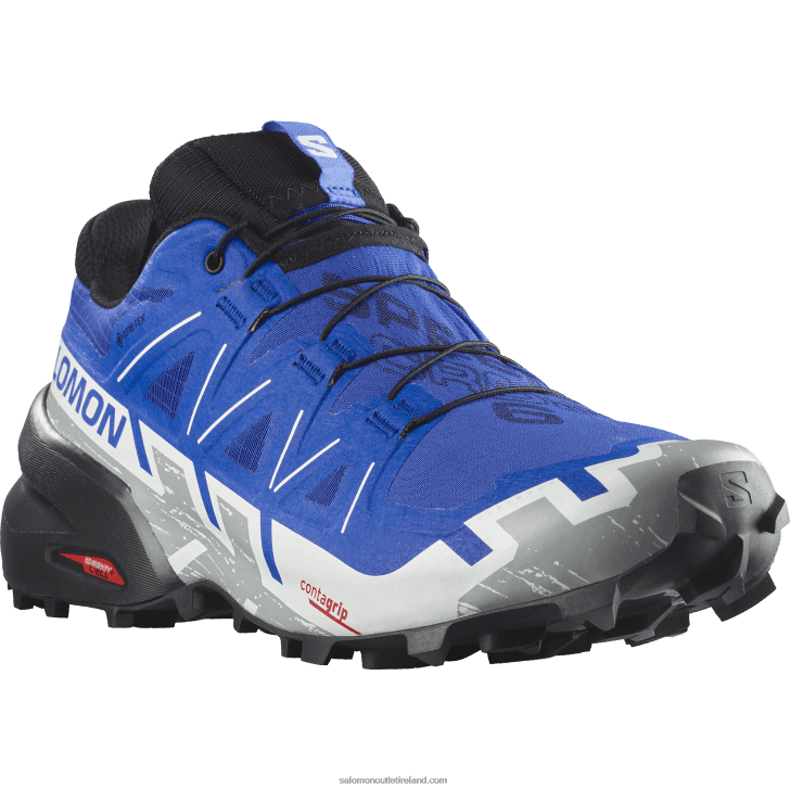 Nautical Blue/Black/White 0600F1467 Men's Trail Running Shoes - Speedcross 6 Gore-Tex Salomon