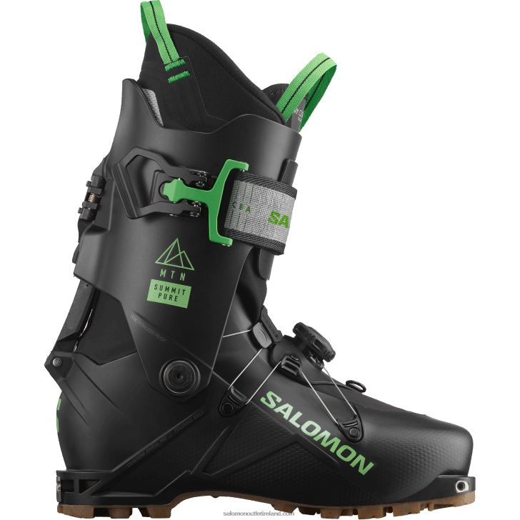 Black/Pastel Neon Green 1/Rainy Day 0600F1233 Men's Touring Boots - Mtn Summit Pure Salomon