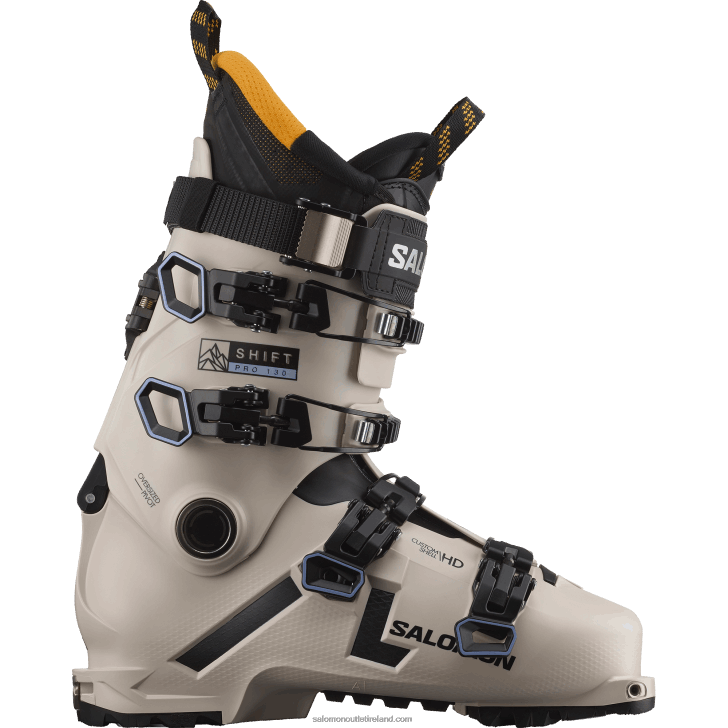 Rainy Day/Black/Solar Power 0600F1224 Men's Freeride Boots - Shift Pro 130 At Salomon