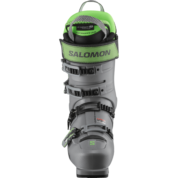 Steel Grey/Pastel Neon Green 1/Black 0600F1230 Men's On-Piste Boots - S/Pro Alpha 120 Salomon