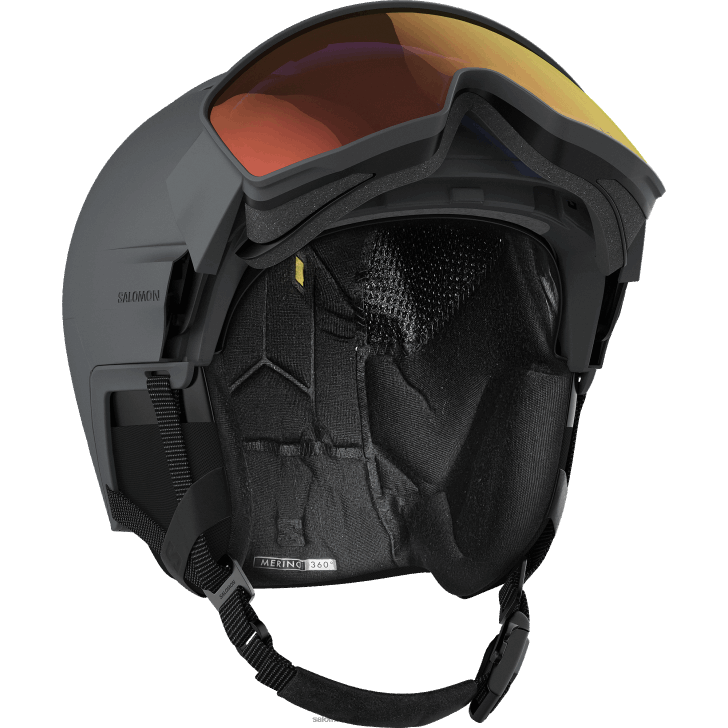 Grey 0600F1273 Men's Helmet - Driver Prime Sigma Photo Mips Salomon