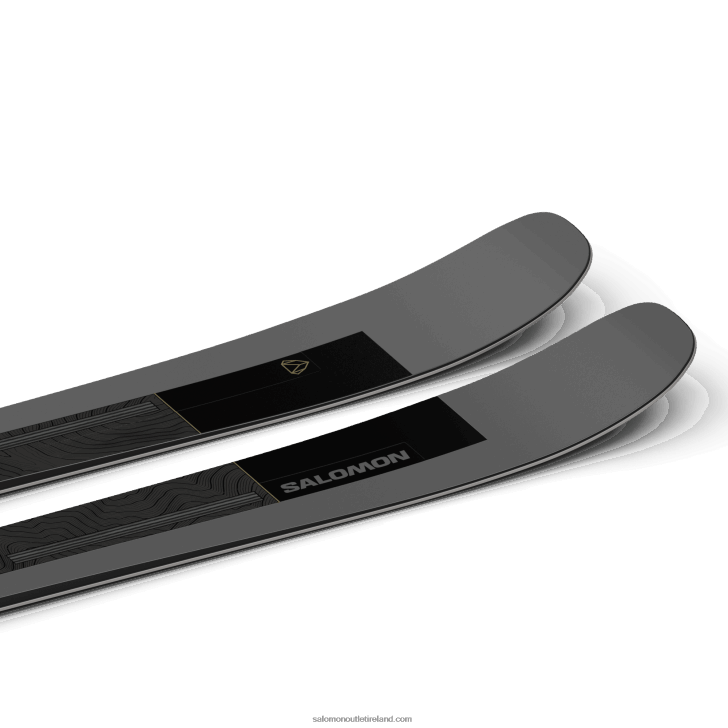 Black/Dark Grey/Pale Kakhi Metallic 0600F1213 Men's All-Mountain Skis - Stance 96 Salomon