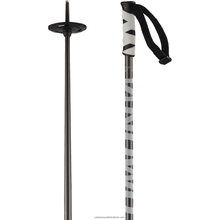 Black 0600F1252 Men's Alpine Poles - Hacker Salomon