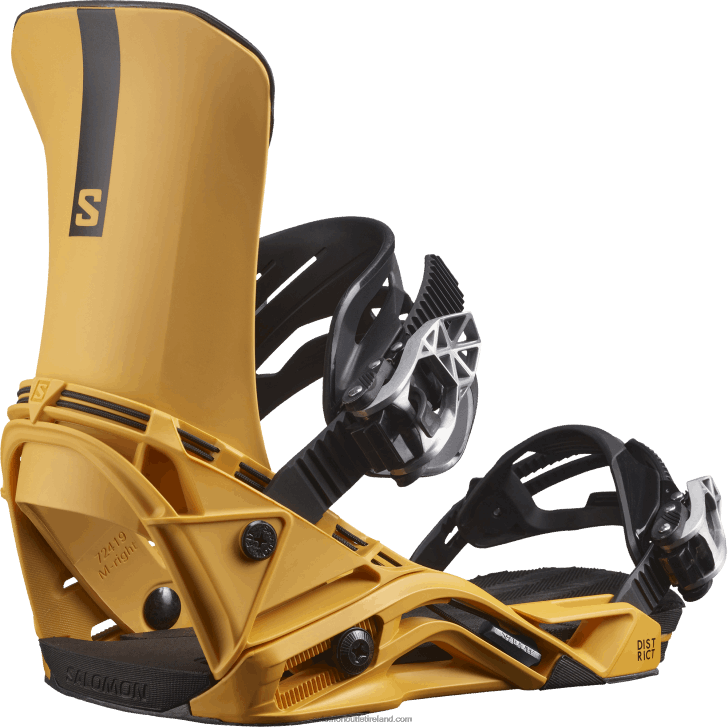 Golden Yellow 0600F604 Men's Snowboard Bindings - District Salomon
