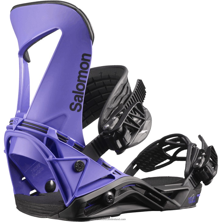 Purple/Black 0600F617 Men's Snowboard Bindings - Hologram Salomon