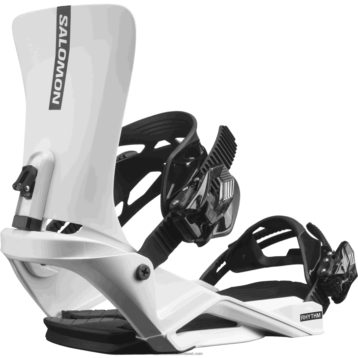 White 0600F609 Men's Snowboard Bindings - Rhythm Salomon