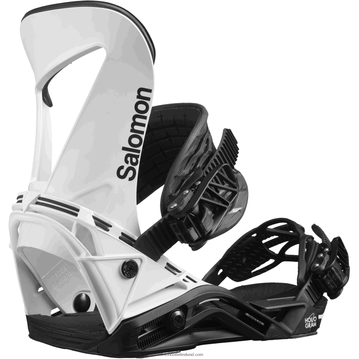 White/Black 0600F615 Men's Snowboard Bindings - Hologram Salomon
